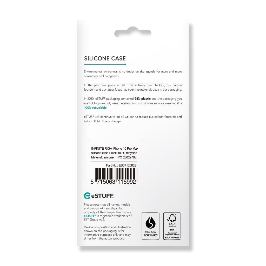 eSTUFF iPhone 15 Pro Max INFINITE RIGA - Black eSTUFF iPhone 15 Pro Max INFINITE RIGA - Black